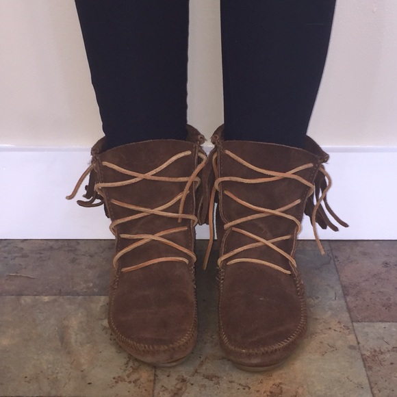 Minnetonka Fringe Booties