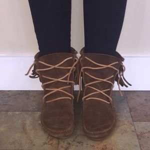 Minnetonka Fringe Booties
