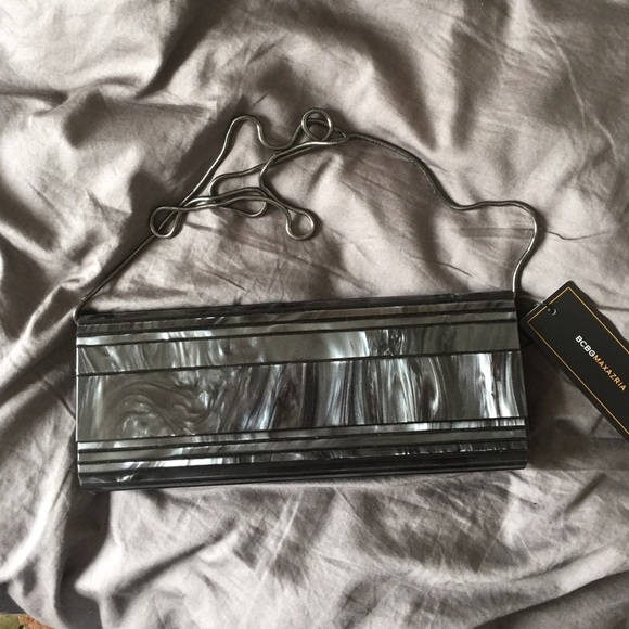 BCBGMaxazria Gray Clutch