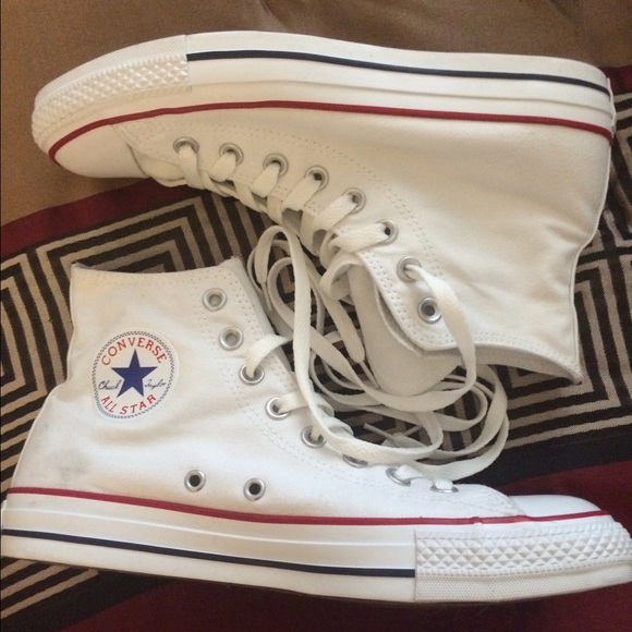 White Hi-top Converse