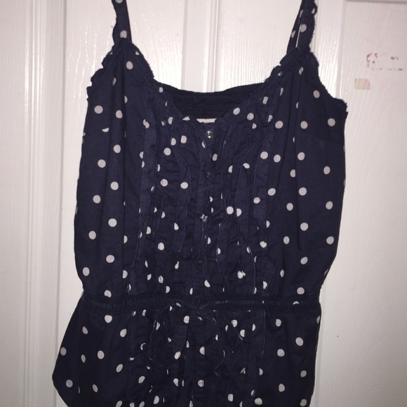 Abercrombie button up tank top