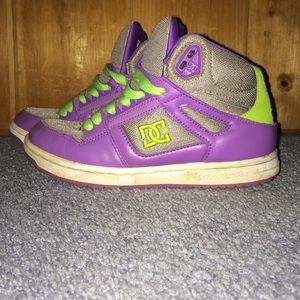 Neon Purple & Green DC Sneakers