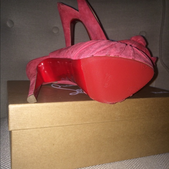 Christian Louboutin Suede Slingback Pump - Picture 3 of 3