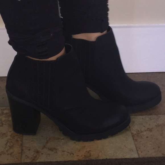 Chunky Heel Booties