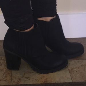 Chunky Heel Booties