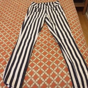 Beetlejuice stripe high wait pants