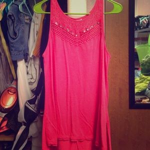 Beautifully beaded tank.