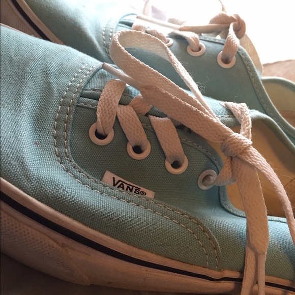 Carolina blue Vans sneakers // size US 7.5 women's