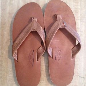 NEW Men's Rainbow Flip Flops | size 11.5