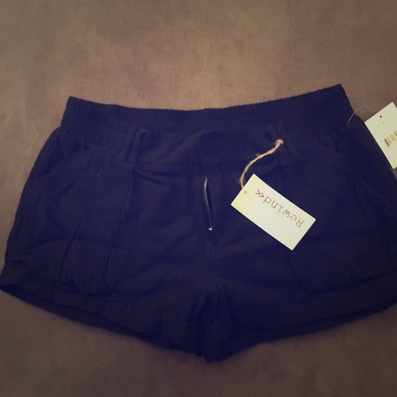NWT Black Cotton shorts