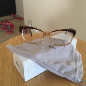 Frames, lenses are prescription.