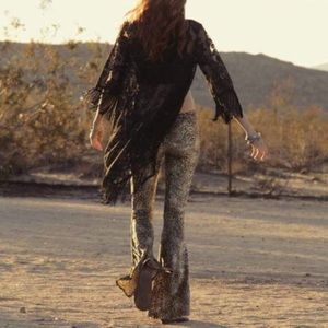 velvet leopard bell bottoms