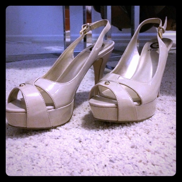 G by Guess beige high heels. WORN ONCE - Picture 1 of 4