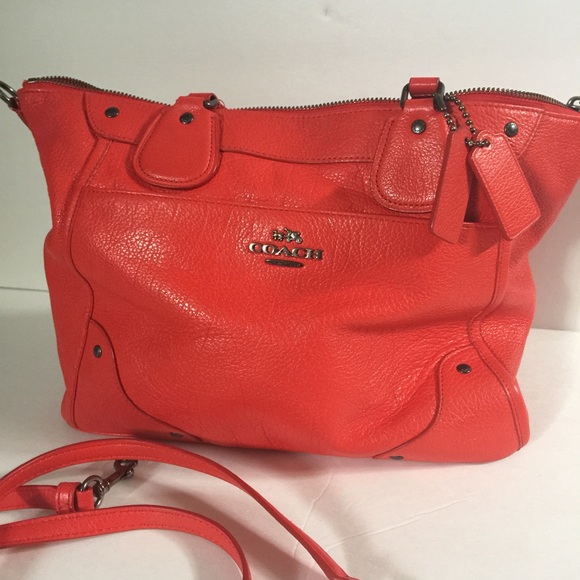 Large Cardinal Red Coach Satchel