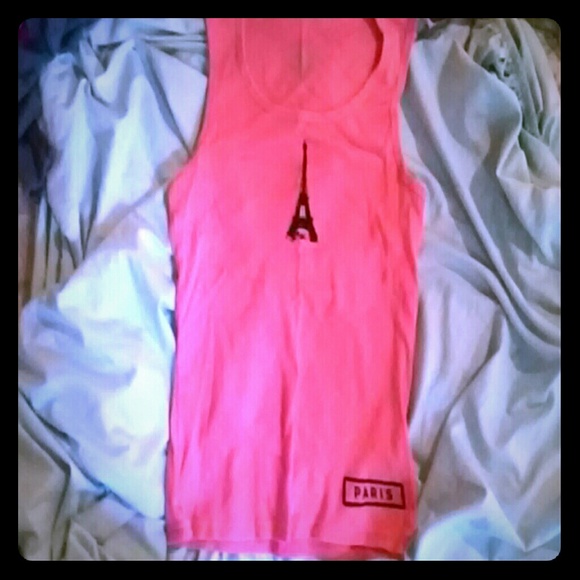 Pink Paris Tank top
