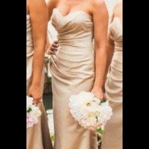 Champagne Mermaid Evening Gown