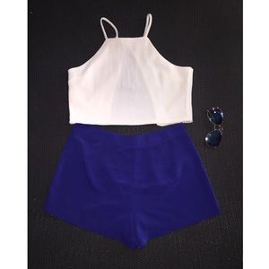 royal blue shorts