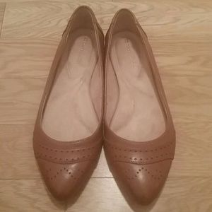 Brown Leather Flats