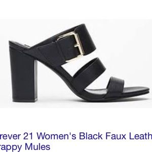 black scrappy sandal