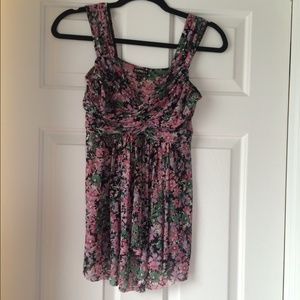 Express flowy floral tank top