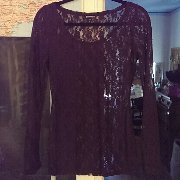 Purple lace top