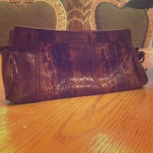 Minicci Snakeskin Clutch
