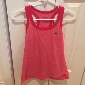 Lacoste red tank top