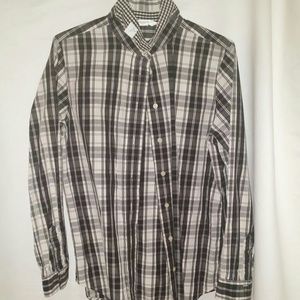 Black and White plaid button down