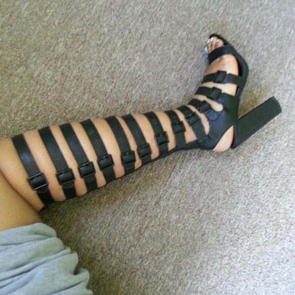 Steve Madden Stadium Gladiator Heels