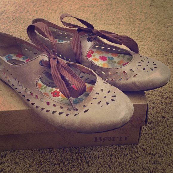 Born Lace Up Flats