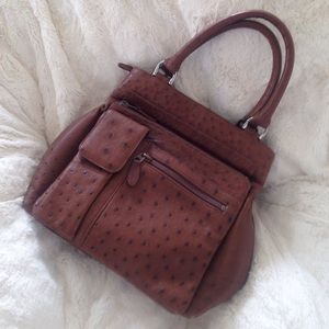 Genuine ostrich bag