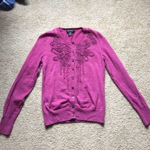 Banana republic magenta cardigan
