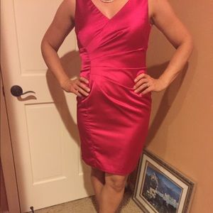 Donna Ricco Deep pink (almost red) formal dress.