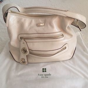 FLASH SALE!Kate Spade off-white patent leather bag