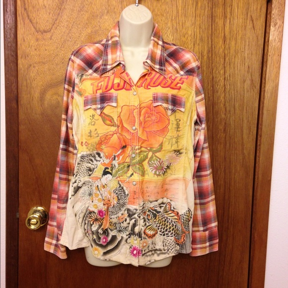 LUCKY BRAND FUJI ROSE TOP