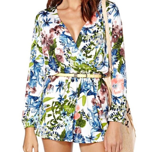 Floral pattern romper