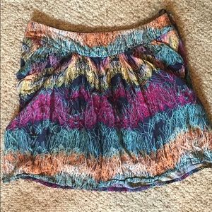 Francesca's multi-colored skirt