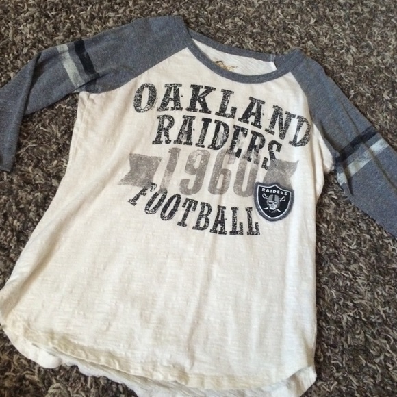Oakland Raiders 3/4 sleeve