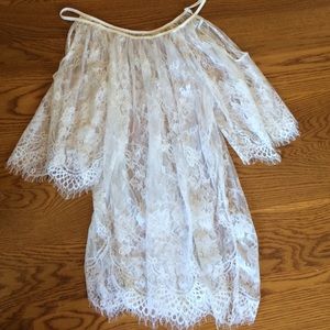 Beach cover up, lace dress