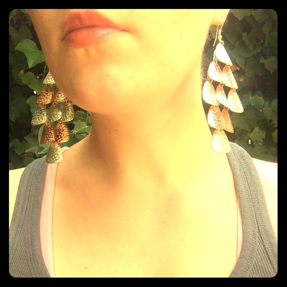Funky glam statement earrings