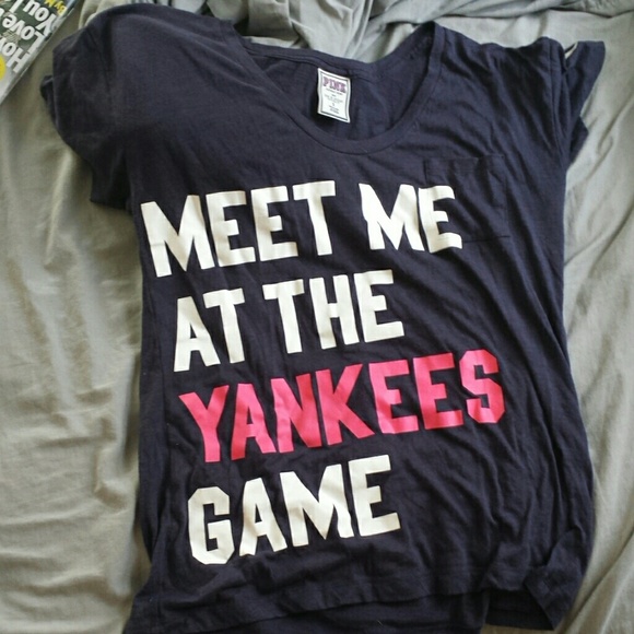 Victoria secret pink yankee shirt