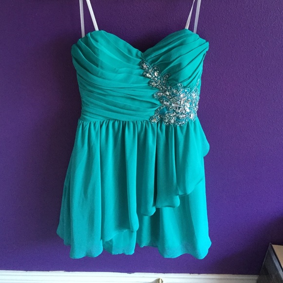 Turquoise dress - Picture 2 of 4