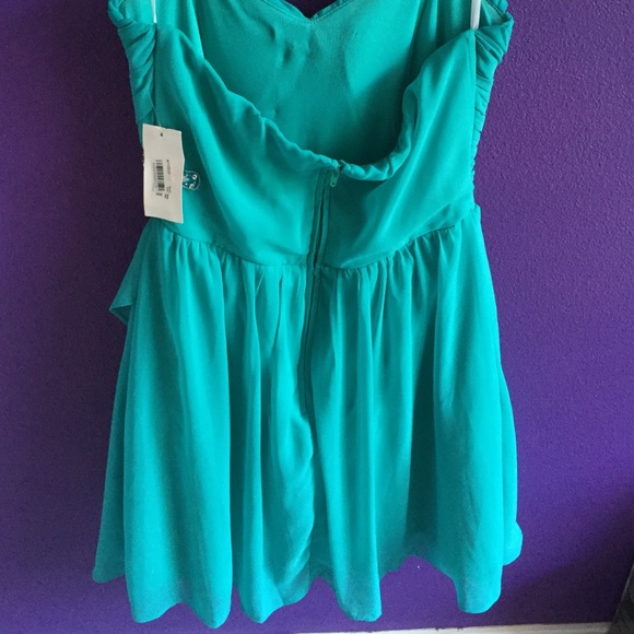 Turquoise dress - Picture 3 of 4