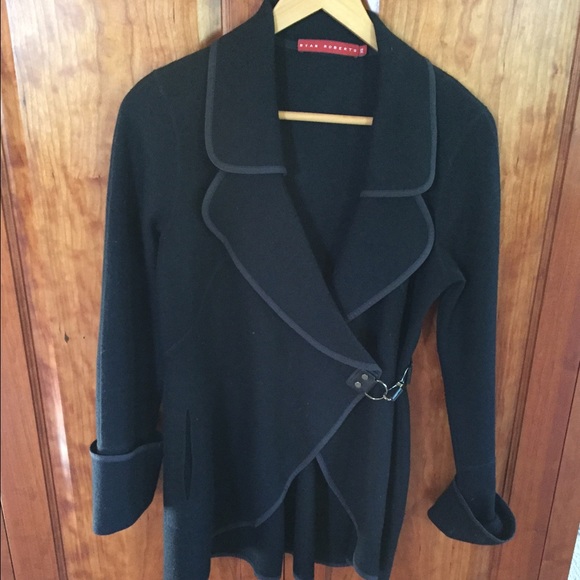100% Wool swing coat with buckle.