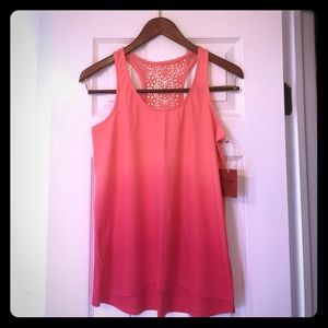 Salmon/pink ombré tank