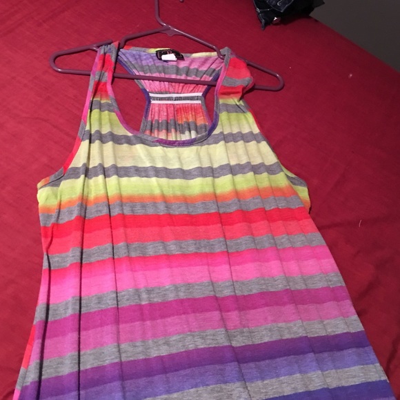 Racer back T-shirt dress. Plus size