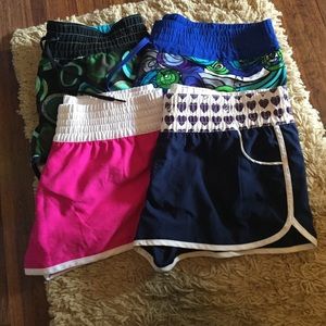 Bundle of women's swim board shorts