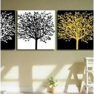 Black/White/Gold Artwork