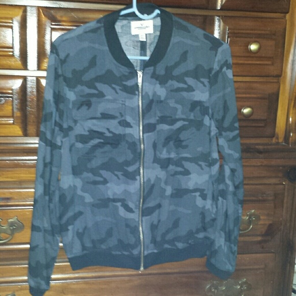 Dark Gray Camo Bomber