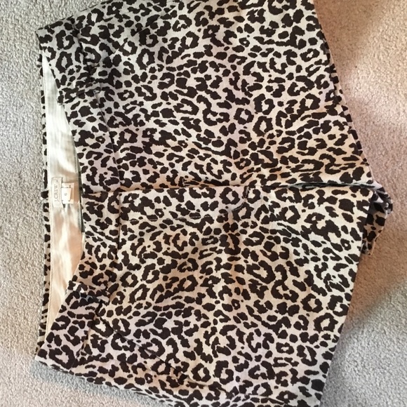 J. Crew cheetah print shorts